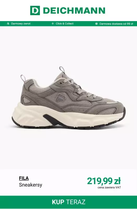 Deichmann - gazetka promocyjna Nowa kolekcja retro Fila od poniedziałku 11.08  - strona 6