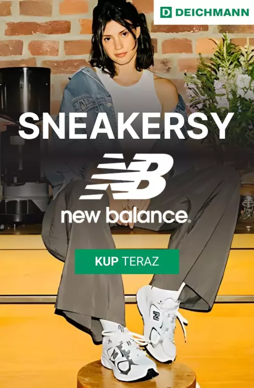 Deichmann - gazetka promocyjna Sneakersy damskie New Balance od soboty 16.08 do soboty 23.08
