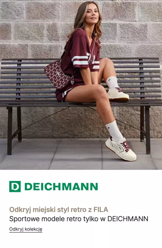 Deichmann - gazetka promocyjna Miejski styl retro z FILA od środy 27.08 do środy 03.09