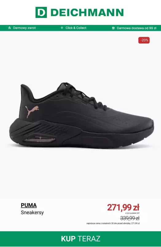 Deichmann - gazetka promocyjna Sneakersy Puma w niskich cenach od środy 03.09  - strona 10