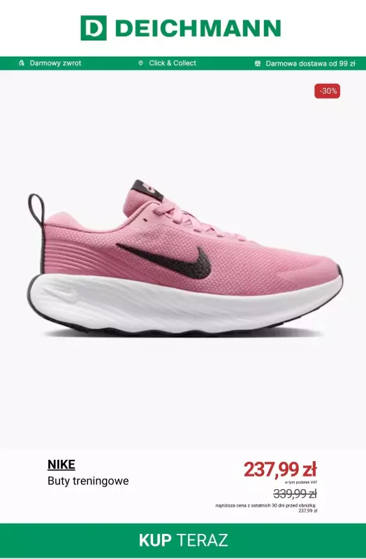 Deichmann - gazetka promocyjna Buty Nike w niskich cenach   - strona 3