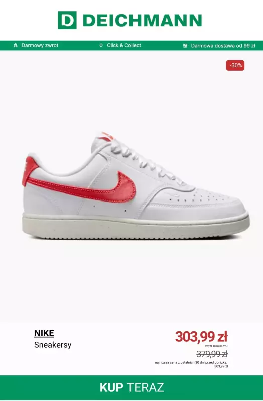 Deichmann - gazetka promocyjna Buty Nike w niskich cenach od czwartku 11.09  - strona 4