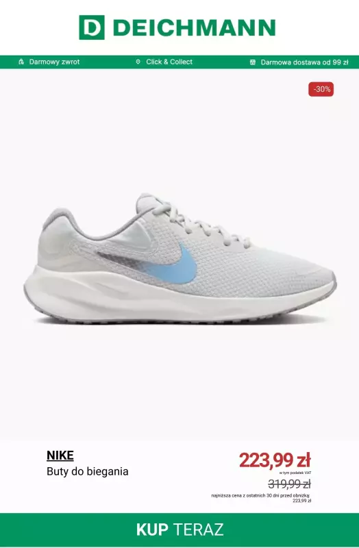 Deichmann - gazetka promocyjna Buty Nike w niskich cenach   - strona 2
