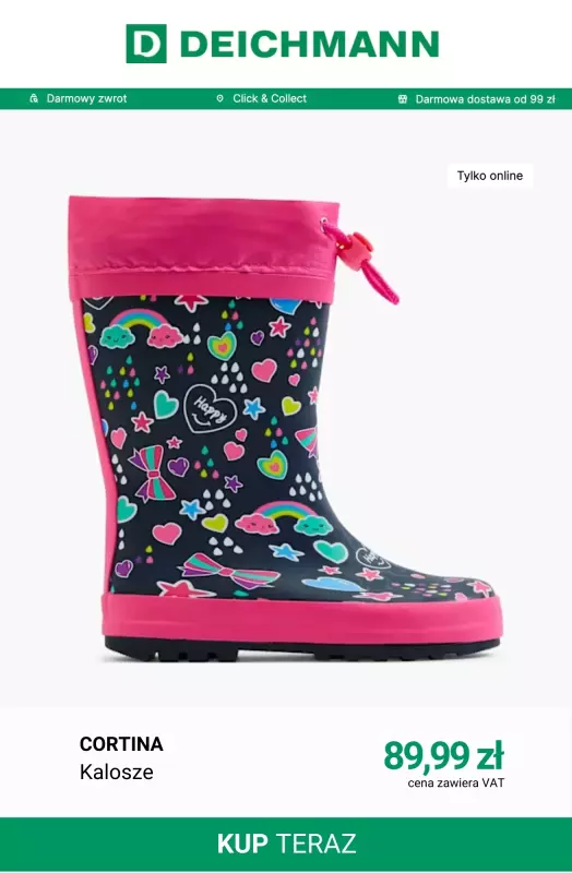 Deichmann - gazetka promocyjna Kalosze dziecięce   - strona 2