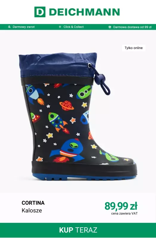 Deichmann - gazetka promocyjna Kalosze dziecięce   - strona 3