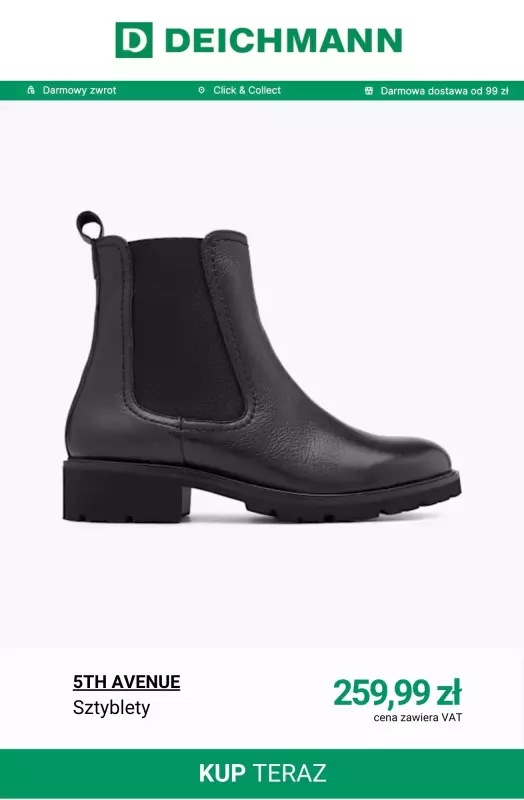 Deichmann - gazetka promocyjna Botki na jesień od 139,99 zł od środy 01.10  - strona 7