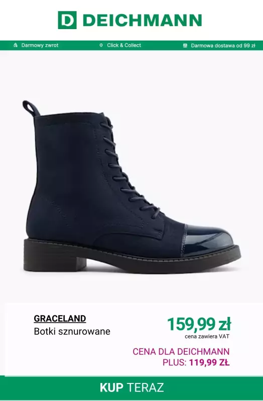 Deichmann - gazetka promocyjna Zaoszczędź do -40 zł w Deichmann Plus   - strona 3