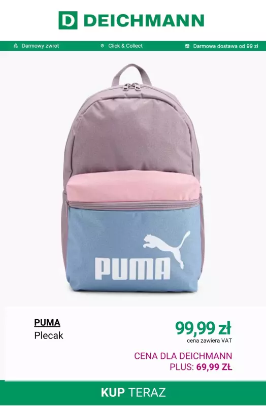 Deichmann - gazetka promocyjna -30% na plecaki i torebki przy zakupach od 99 zł od wtorku 07.10  - strona 12