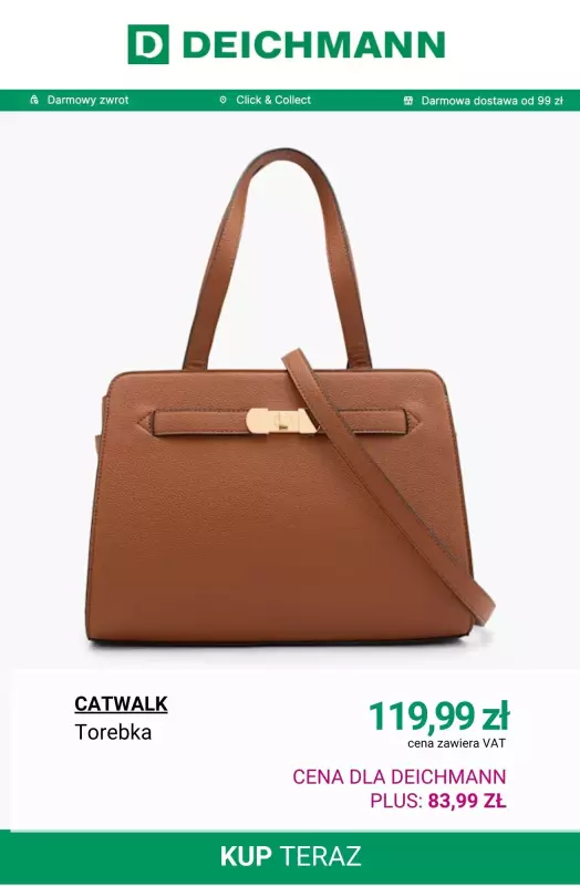 Deichmann - gazetka promocyjna -30% na plecaki i torebki przy zakupach od 99 zł   - strona 2