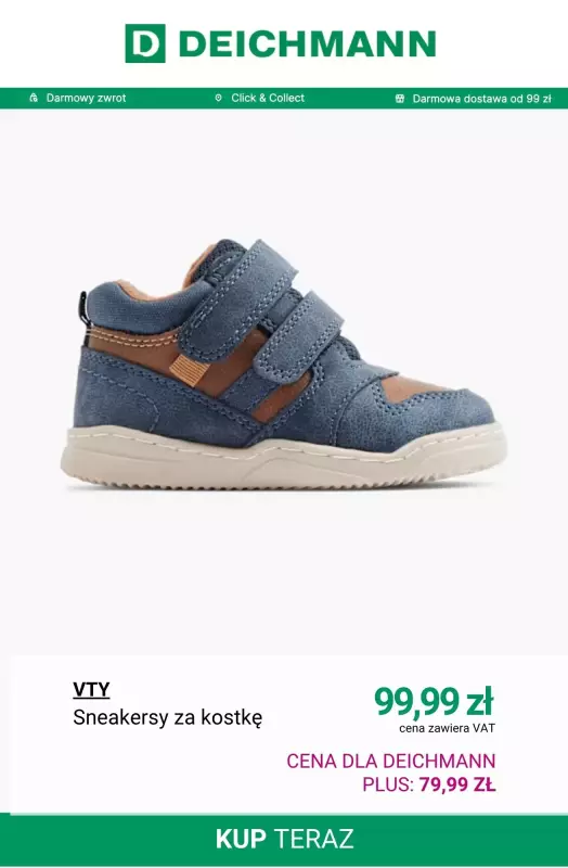 Deichmann - gazetka promocyjna -20% na nieprzecenione buty dziecięce   - strona 2