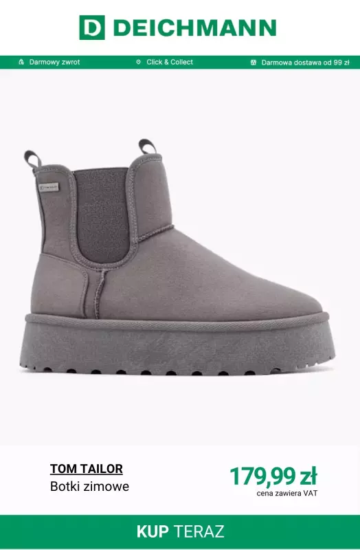 Deichmann - gazetka promocyjna Ocieplane botki zimowe   - strona 2