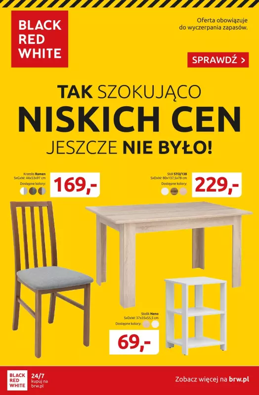 Black Red White - gazetka promocyjna Gazetka Szokująco niskie ceny  do wtorku 31.12