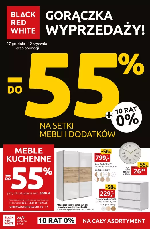 Black Red White - gazetka promocyjna Gazetka od piątku 27.12 do niedzieli 12.01