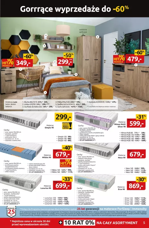 Black Red White - gazetka promocyjna Gorrrące Wyprzedaże do -60% od poniedziałku 16.06 do niedzieli 29.06 - strona 5