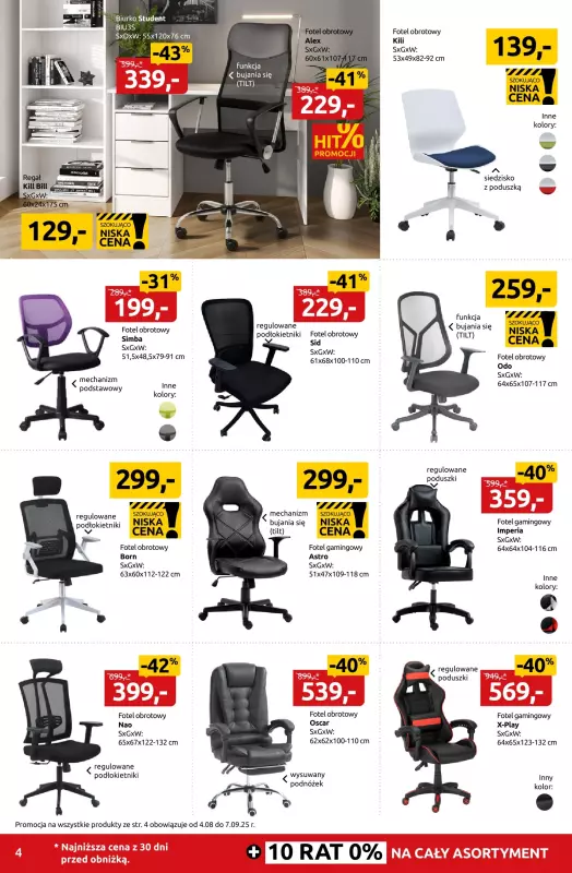 Black Red White - gazetka promocyjna Ostatni dzwonek na szkolne okazje do -55% od poniedziałku 25.08 do niedzieli 07.09 - strona 4