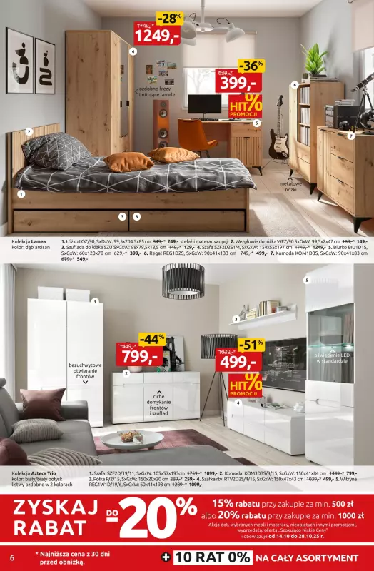 Black Red White - gazetka promocyjna Jesienne RABATOBRANIE do -50% od poniedziałku 13.10 do środy 29.10 - strona 6