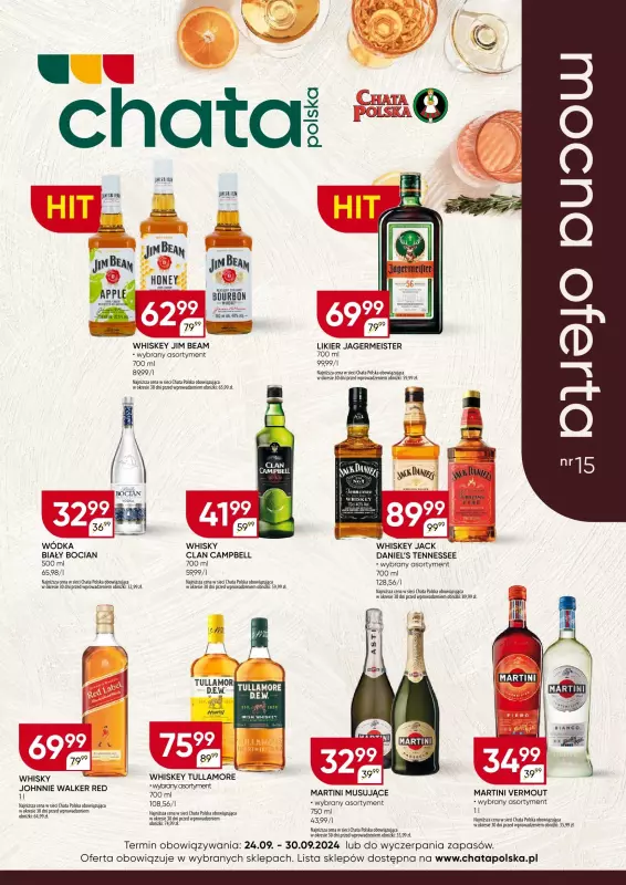 Chata Polska - gazetka promocyjna Mocna oferta  do poniedziałku 30.09