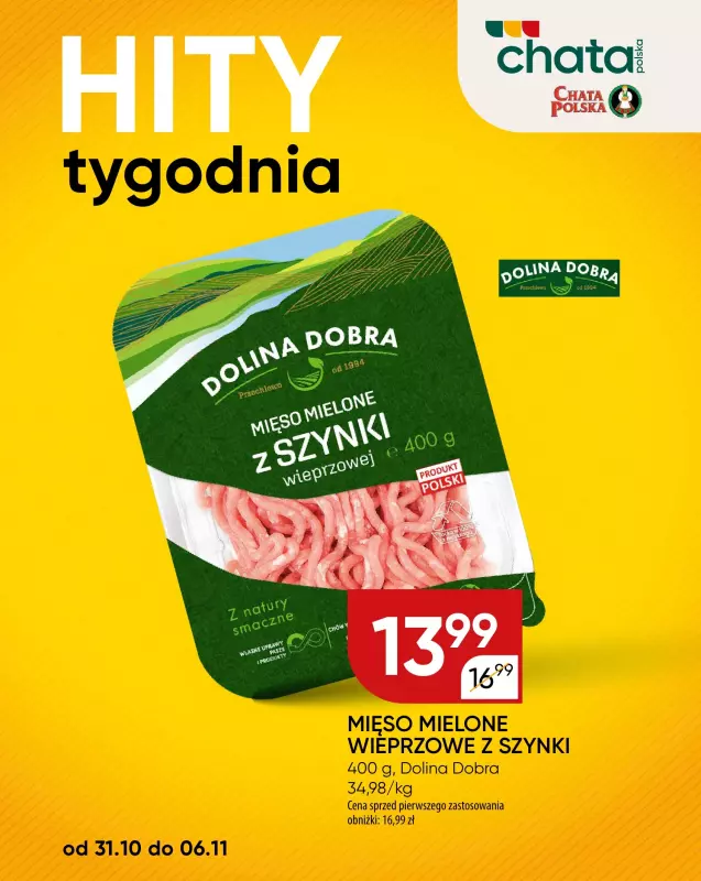 Chata Polska - gazetka promocyjna Hity tygodnia od czwartku 31.10 do środy 06.11 - strona 2