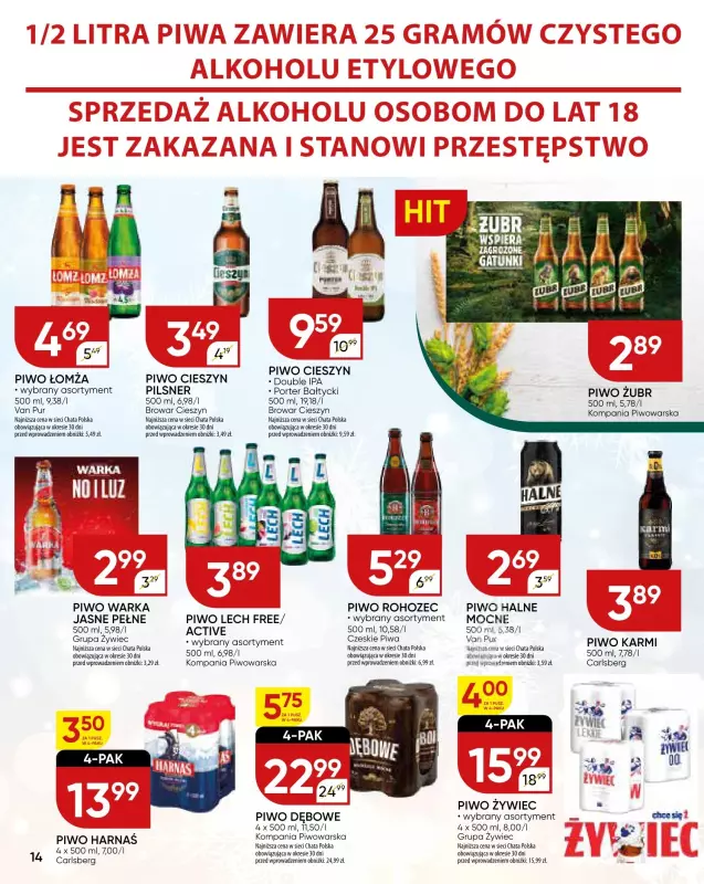 Chata Polska - gazetka promocyjna Gazetka od czwartku 09.01 do środy 15.01 - strona 14