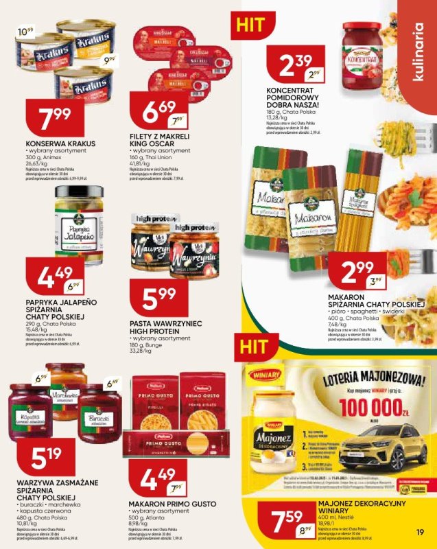 Chata Polska - gazetka promocyjna Gazetka od czwartku 27.03 do niedzieli 06.04 - strona 19