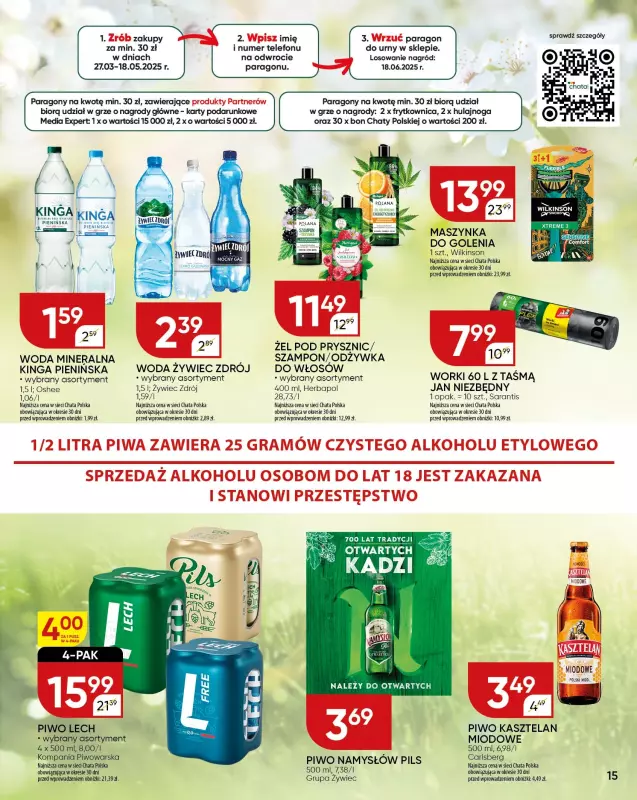 Chata Polska - gazetka promocyjna Gazetka od czwartku 08.05 do niedzieli 18.05 - strona 15