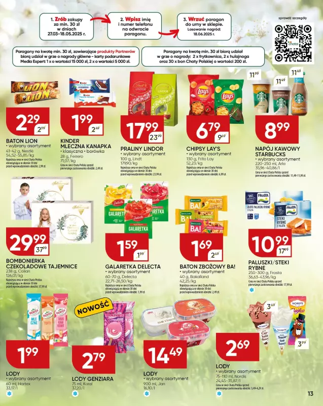 Chata Polska - gazetka promocyjna Gazetka od czwartku 08.05 do niedzieli 18.05 - strona 13
