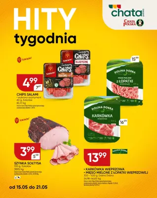 Chata Polska - gazetka promocyjna Hity tygodnia od środy 14.05 do środy 21.05