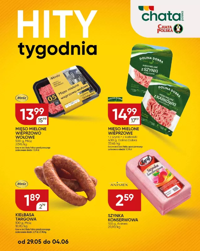 Chata Polska - gazetka promocyjna Hity tygodnia od czwartku 29.05 do środy 04.06 - strona 3
