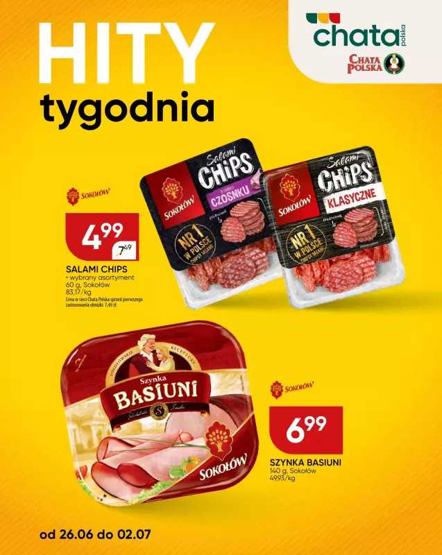 Chata Polska - gazetka promocyjna Hity tygodnia  