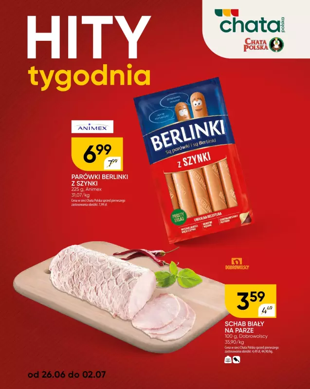 Chata Polska - gazetka promocyjna Hity tygodnia   - strona 2