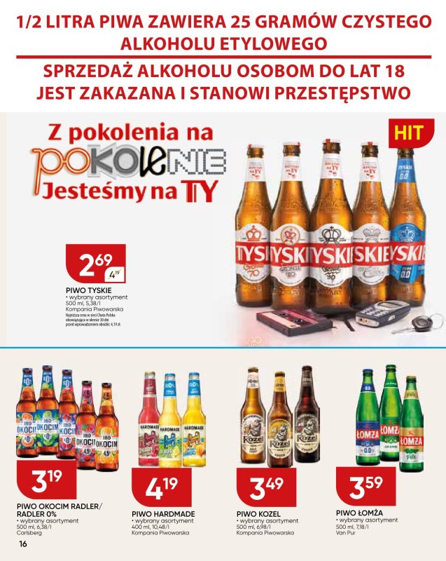 Chata Polska - gazetka promocyjna Gazetka od czwartku 03.07 do czwartku 17.07 - strona 16