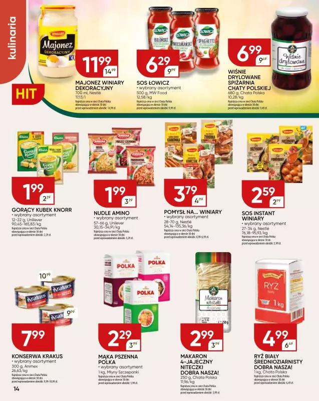 Chata Polska - gazetka promocyjna Gazetka od czwartku 03.07 do czwartku 17.07 - strona 14