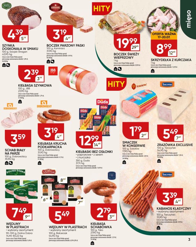 Chata Polska - gazetka promocyjna Gazetka od czwartku 17.07 do niedzieli 27.07 - strona 3