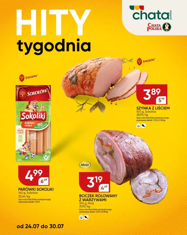 Chata Polska - gazetka promocyjna Hity tygodnia od czwartku 24.07 do środy 30.07 - strona 2