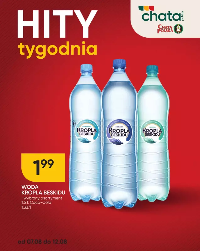 Chata Polska - gazetka promocyjna Hity tygodnia od czwartku 07.08 do wtorku 12.08 - strona 3