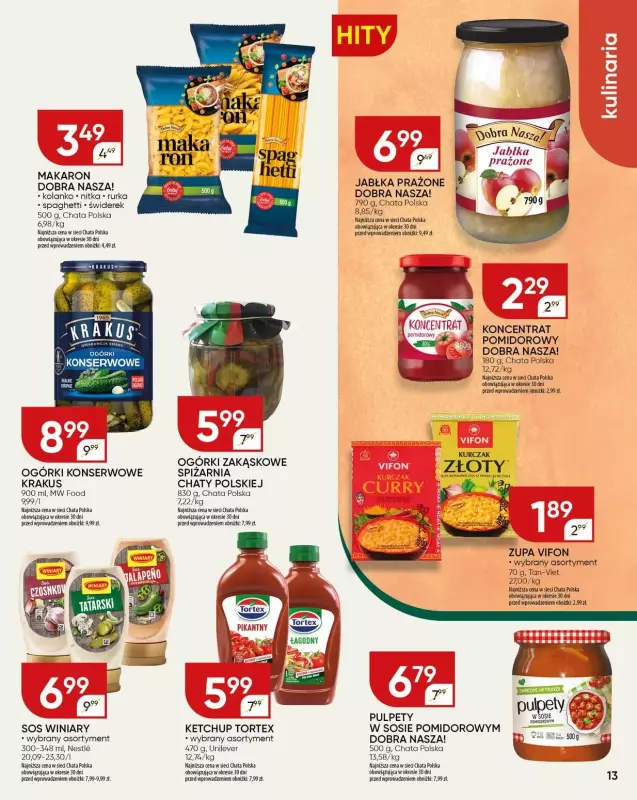 Chata Polska - gazetka promocyjna Gazetka od środy 13.08 do niedzieli 24.08 - strona 13