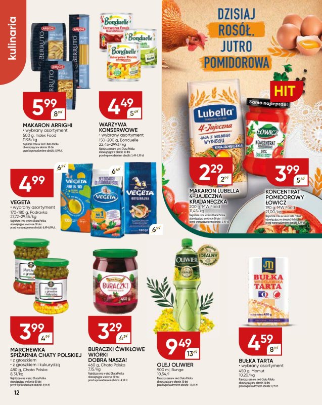 Chata Polska - gazetka promocyjna Gazetka od czwartku 11.09 do niedzieli 21.09 - strona 12