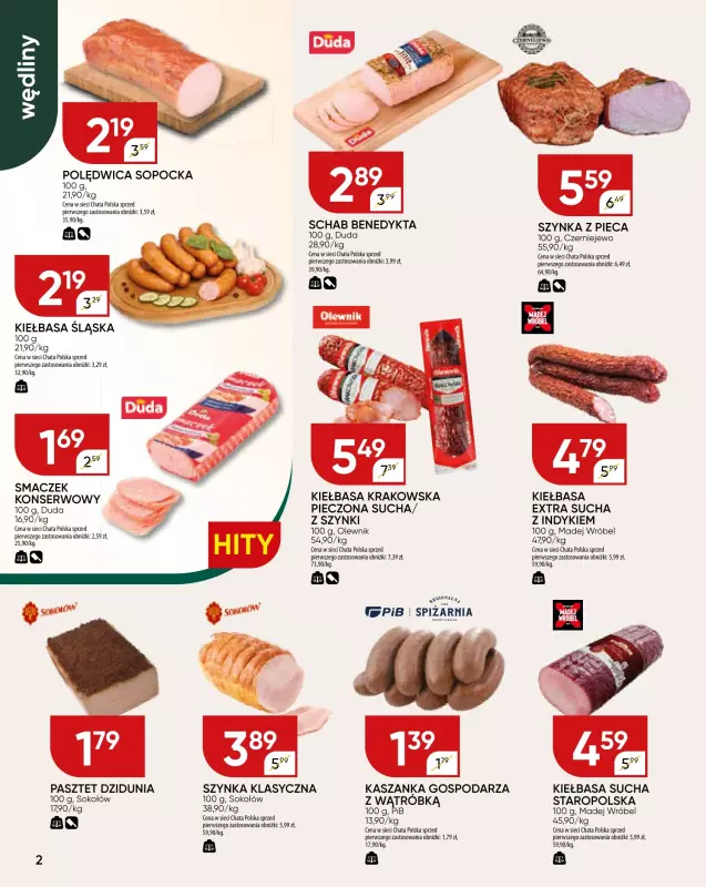 Chata Polska - gazetka promocyjna Gazetka od czwartku 09.10 do niedzieli 19.10 - strona 2