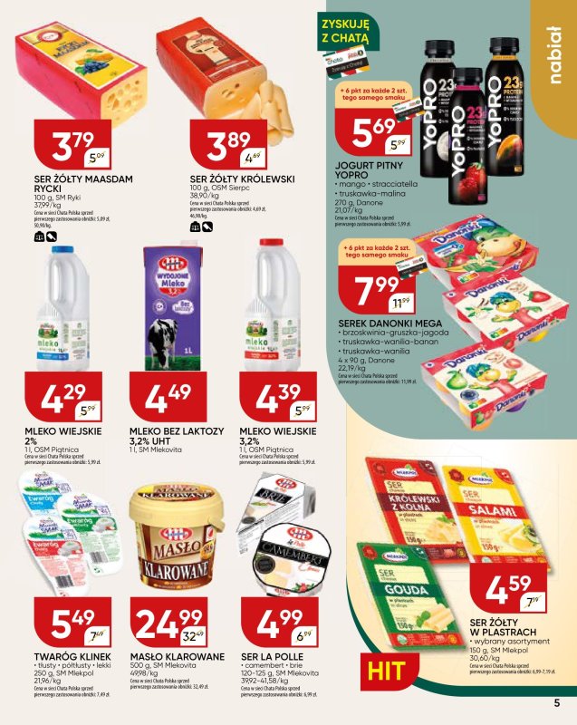 Chata Polska - gazetka promocyjna Gazetka od czwartku 09.10 do niedzieli 19.10 - strona 5