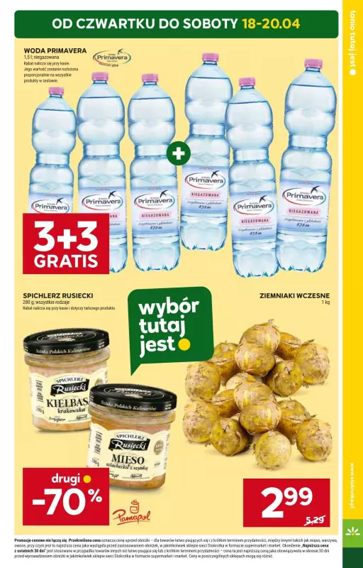 Stokrotka - gazetka promocyjna Gazetka Supermarket od czwartku 18.04 do środy 24.04 - strona 3