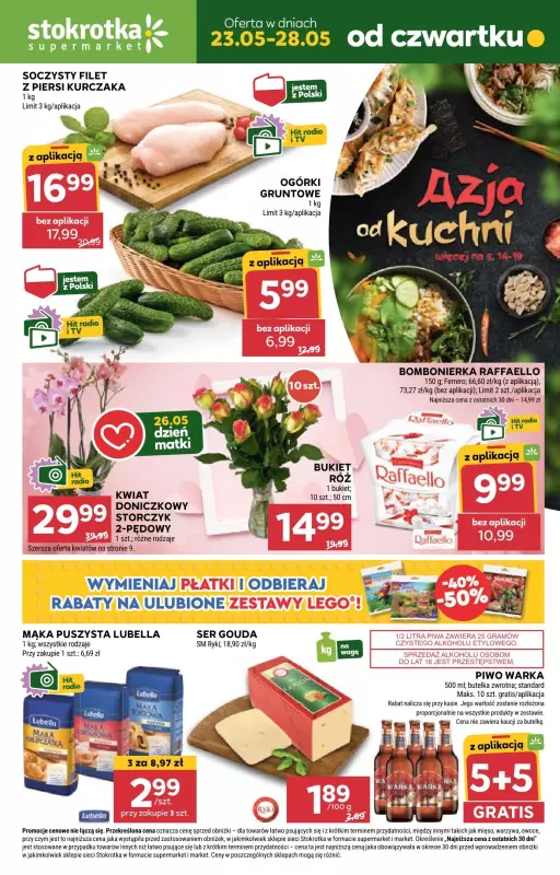Stokrotka - gazetka promocyjna Gazetka Supermarket od czwartku 23.05 do wtorku 28.05