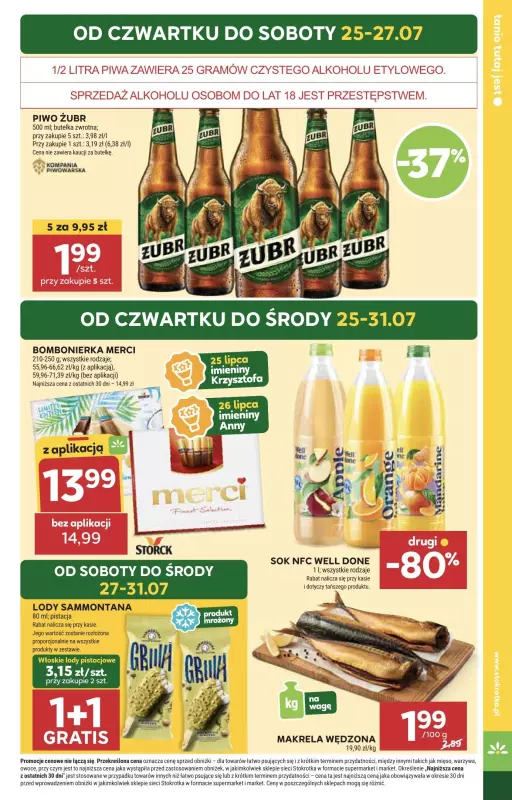 Stokrotka - gazetka promocyjna Gazetka Supermarket od czwartku 25.07 do środy 31.07 - strona 5