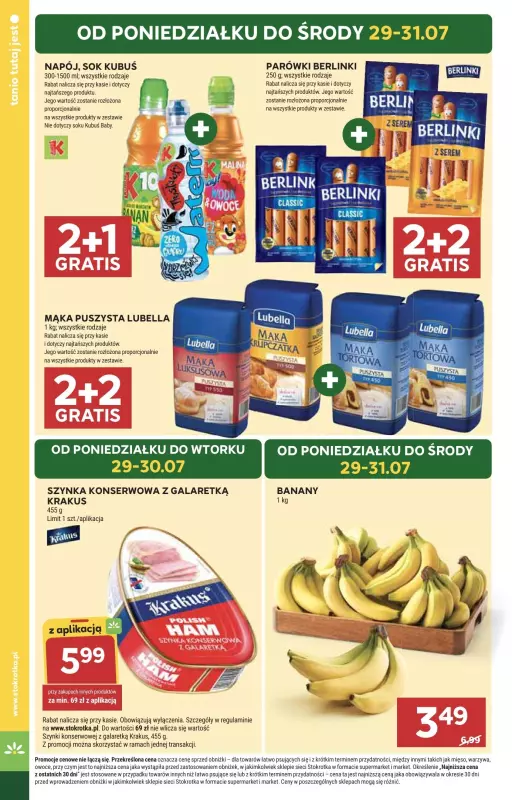 Stokrotka - gazetka promocyjna Gazetka Supermarket od czwartku 25.07 do środy 31.07 - strona 6