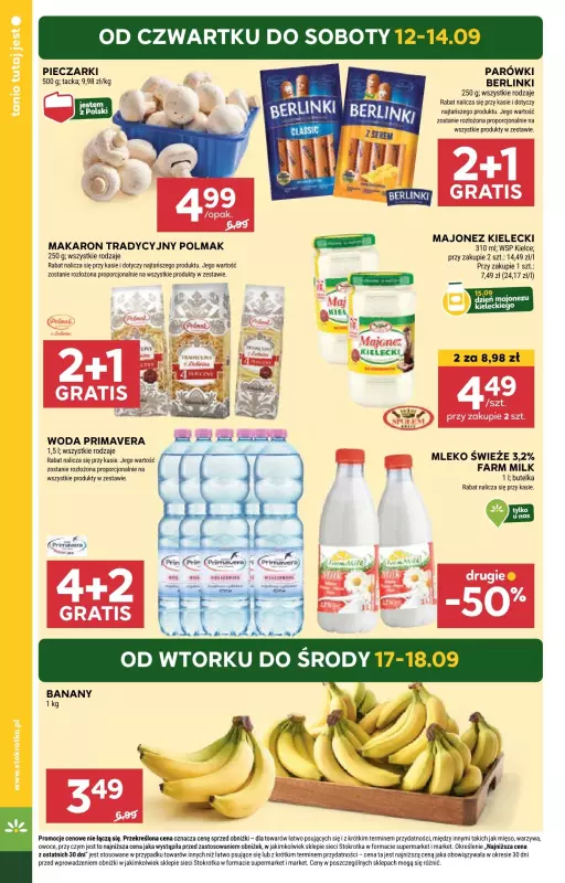 Stokrotka - gazetka promocyjna Gazetka Supermarket od czwartku 12.09 do środy 18.09 - strona 4