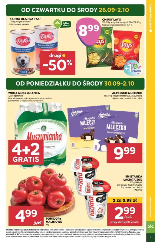 Stokrotka - gazetka promocyjna Gazetka Market od czwartku 26.09 do środy 02.10 - strona 5