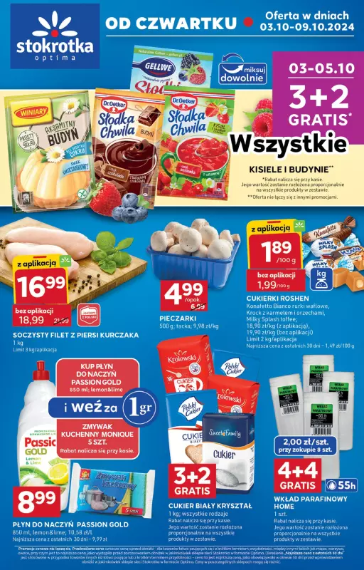 Stokrotka - gazetka promocyjna Stokrotka Optima od czwartku 03.10 do środy 09.10