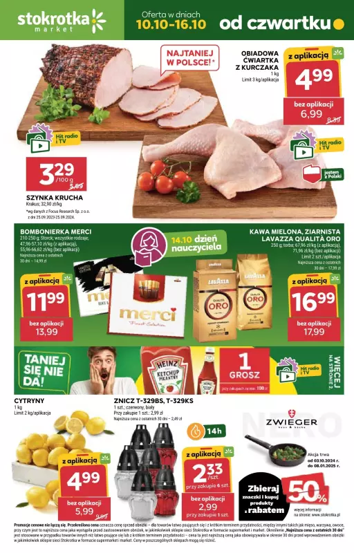 Stokrotka - gazetka promocyjna Gazetka Market od czwartku 10.10 do środy 16.10