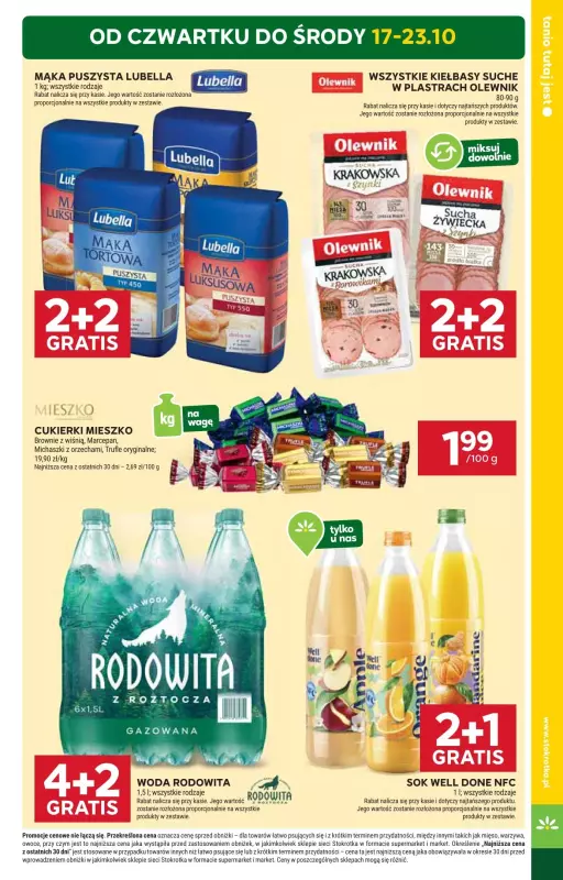 Stokrotka - gazetka promocyjna Gazetka Supermarket od czwartku 17.10 do środy 23.10 - strona 3