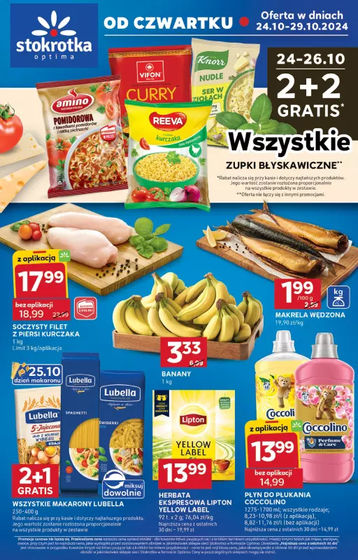 Stokrotka - gazetka promocyjna Gazetka Optima od czwartku 24.10 do wtorku 29.10