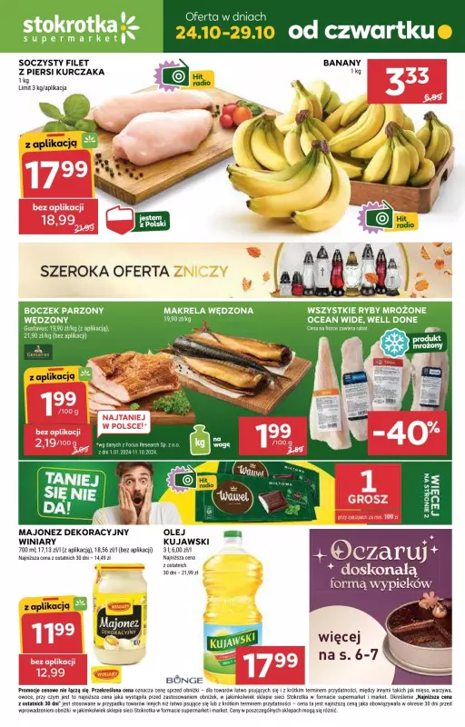 Stokrotka - gazetka promocyjna Gazetka Supermarket od czwartku 24.10 do wtorku 29.10